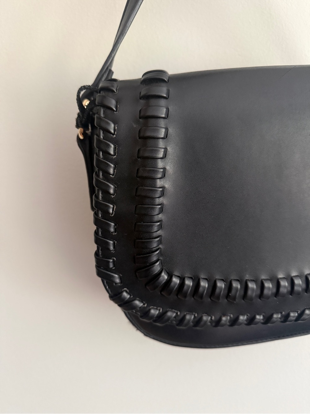 Lionel Whipstitch Leather Crossbody - Picture 2 of 6